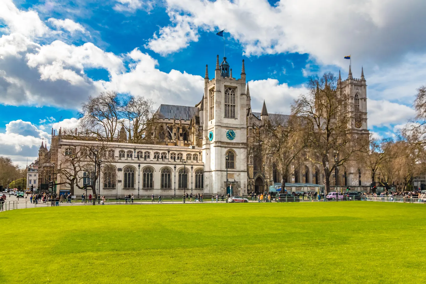 Westminster Abbey seen from Parliament Square